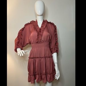 POOKIE & SEBASTIAN Tiered Ruffled Mini Dress